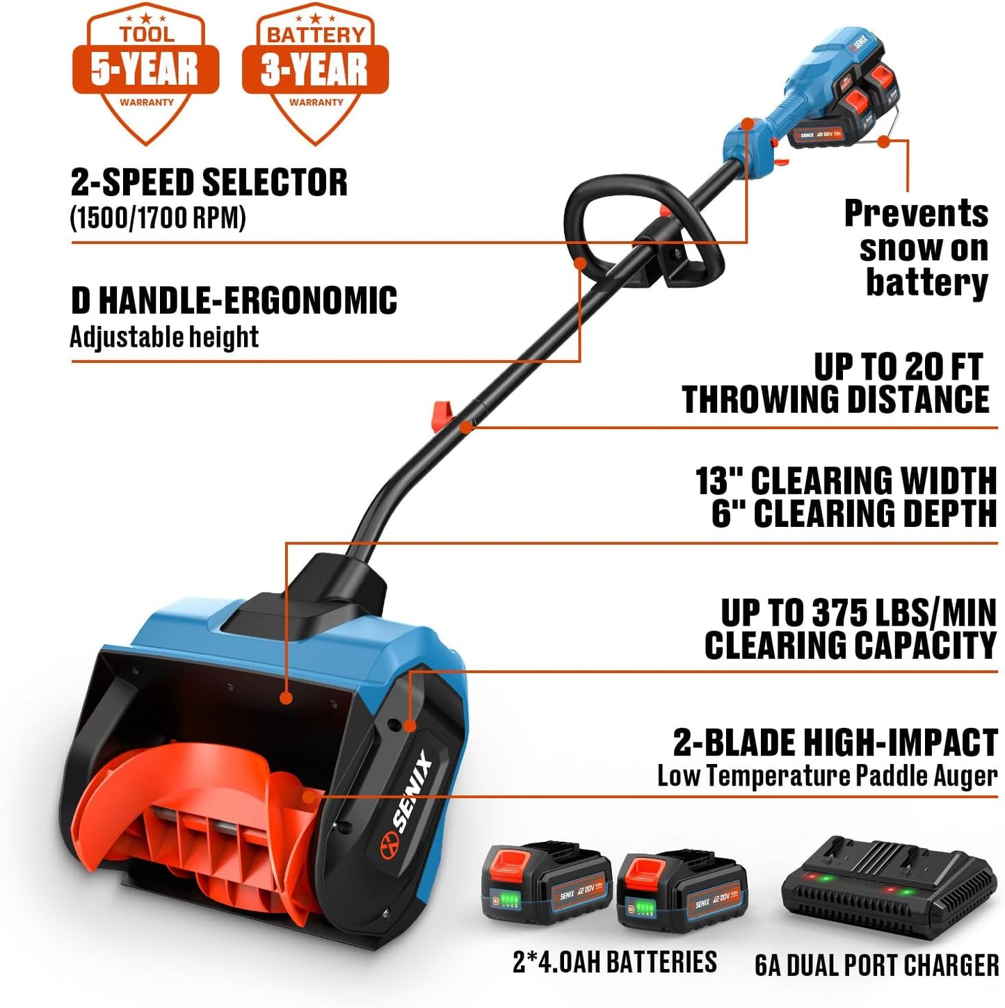 Effortless Cordless Snow Shovel