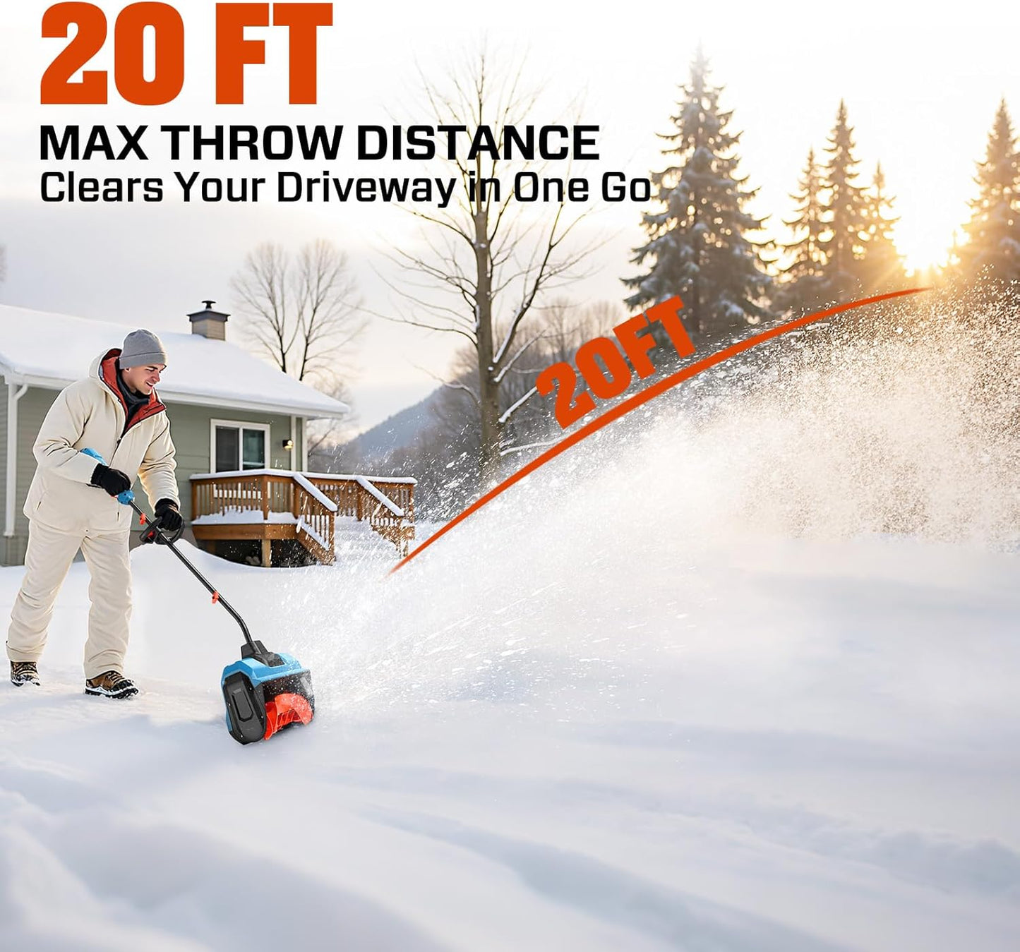 Effortless Cordless Snow Shovel