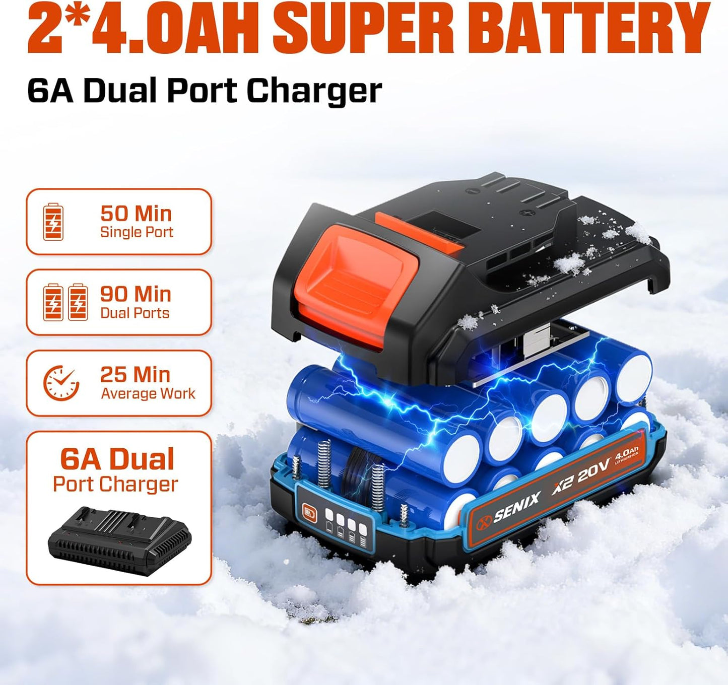 Effortless Cordless Snow Shovel