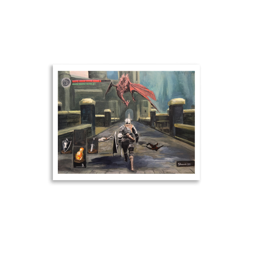 The Bridge Wyvern (Dark Souls) - Poster Print