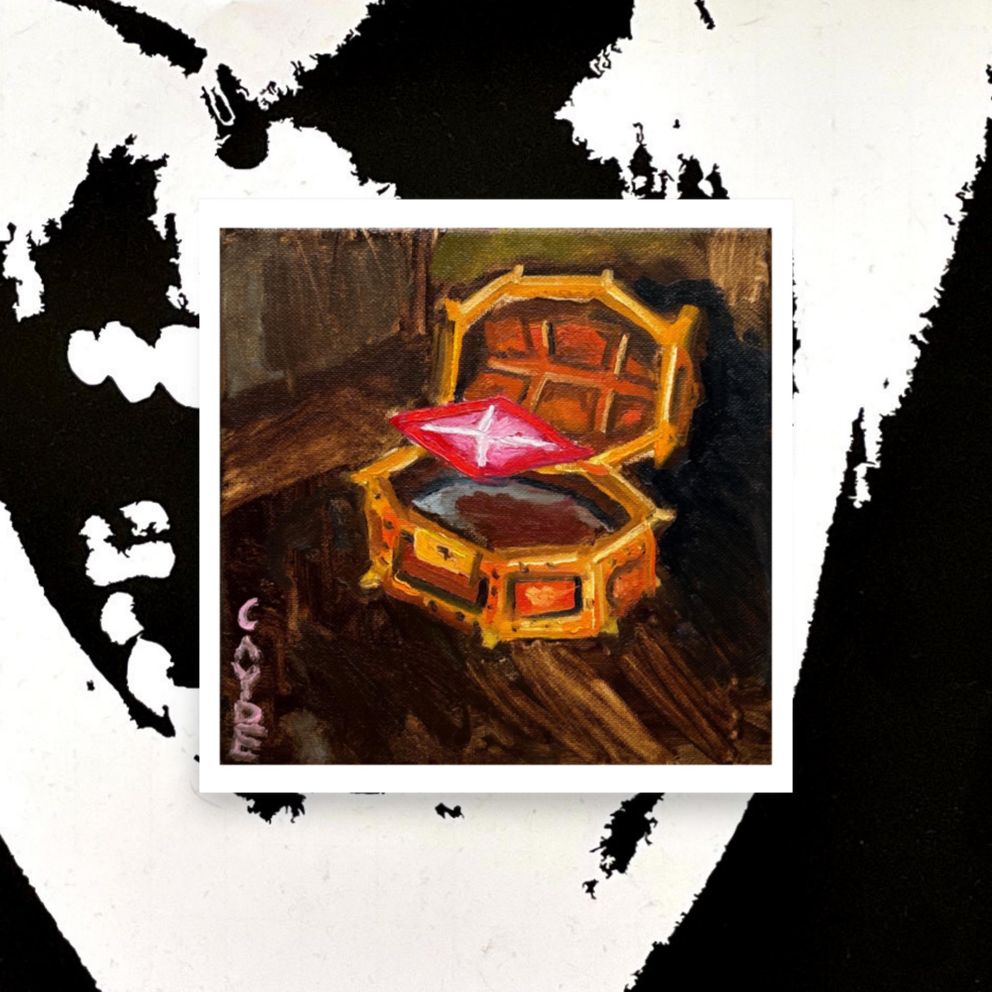 Skyrim Stone of Barenziah Poster Print