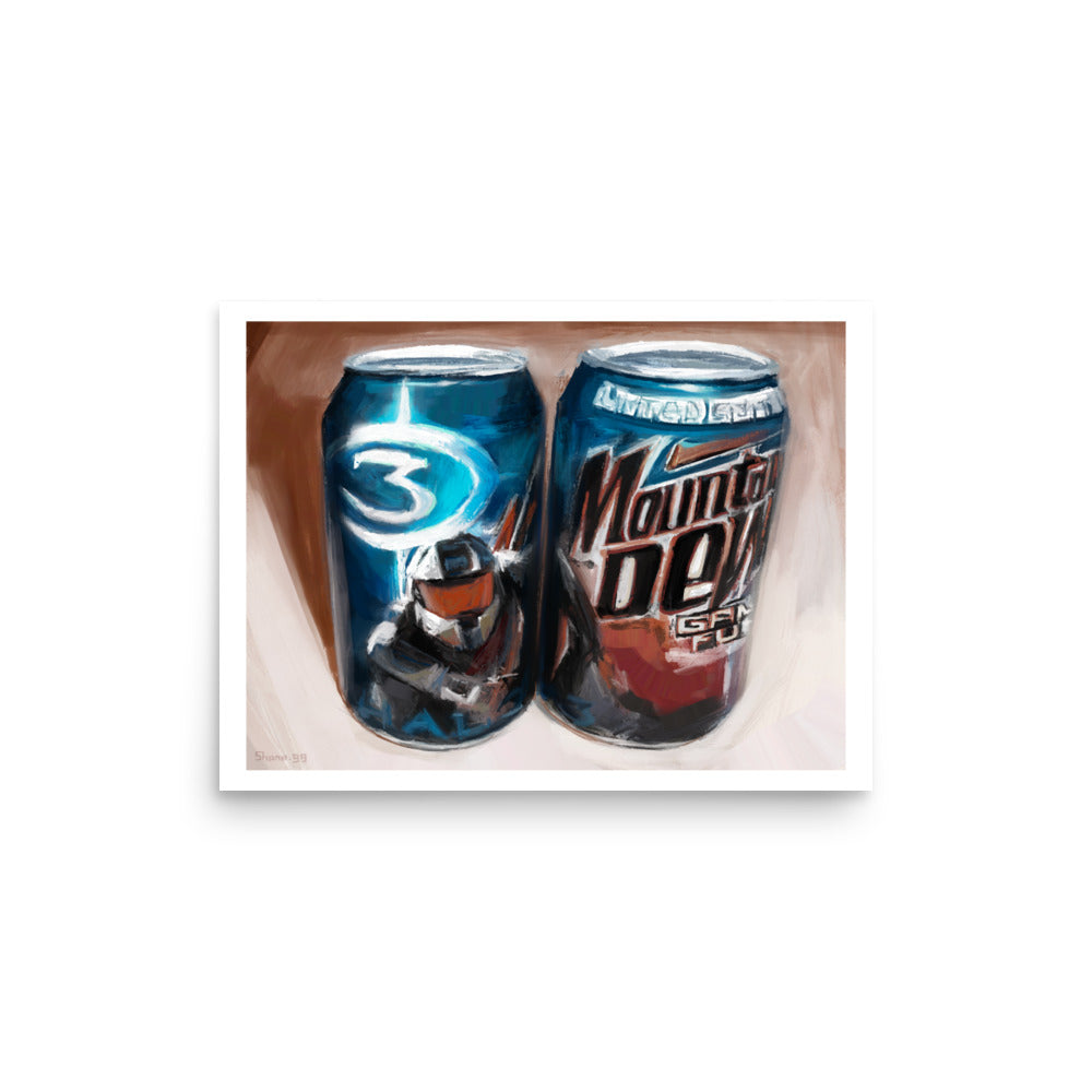 Master Chief x Mountain Dew - Poster Print