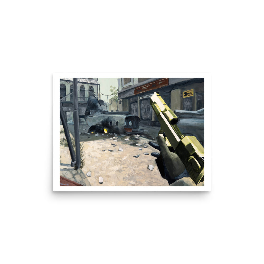 Deagle on Crash (COD4) - Poster Print