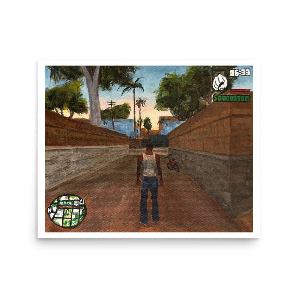 Here we go again (San Andreas) - Poster Print