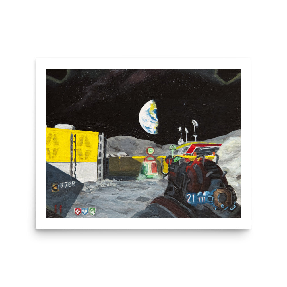 Raygun MK 2 on Moon (BO3) - Poster Print