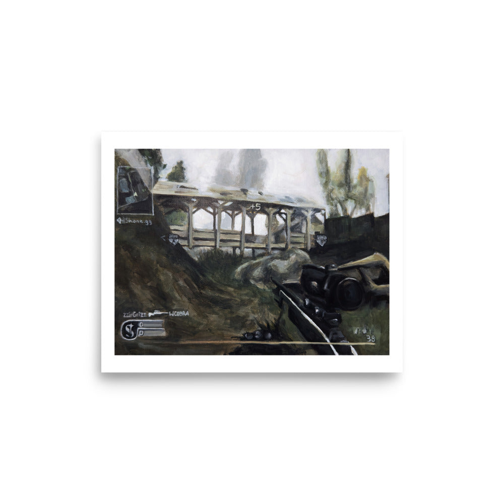 Overgrown No Scope (CoD4) - Poster Print