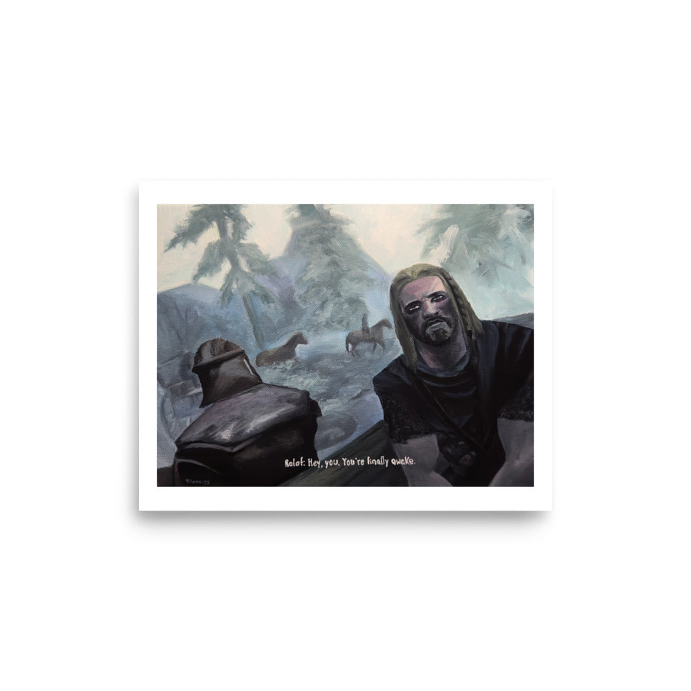 Awake. (Skyrim) - Poster Print