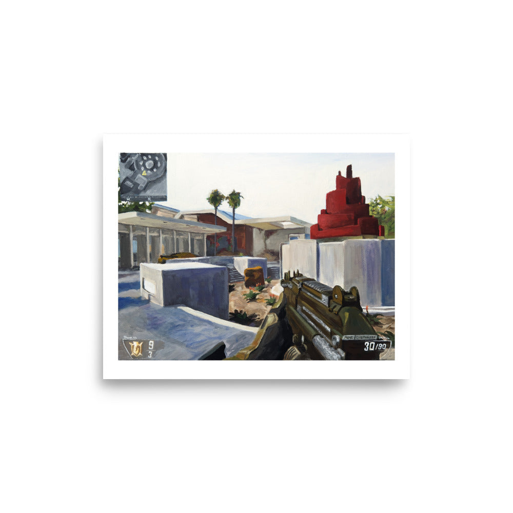 Diamond MSMC on Raid (BO2) - Poster Print