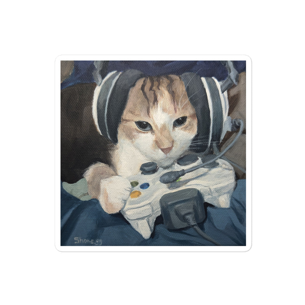Gamer Cat - sticker
