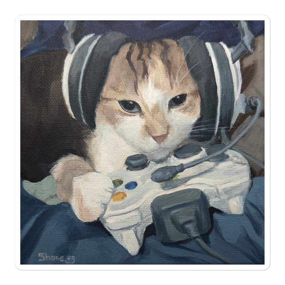 Gamer Cat - sticker