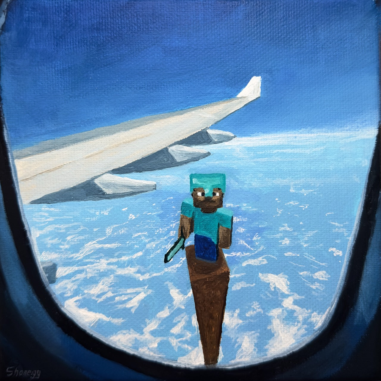 Height Limit  (Minecraft) - Original Painting